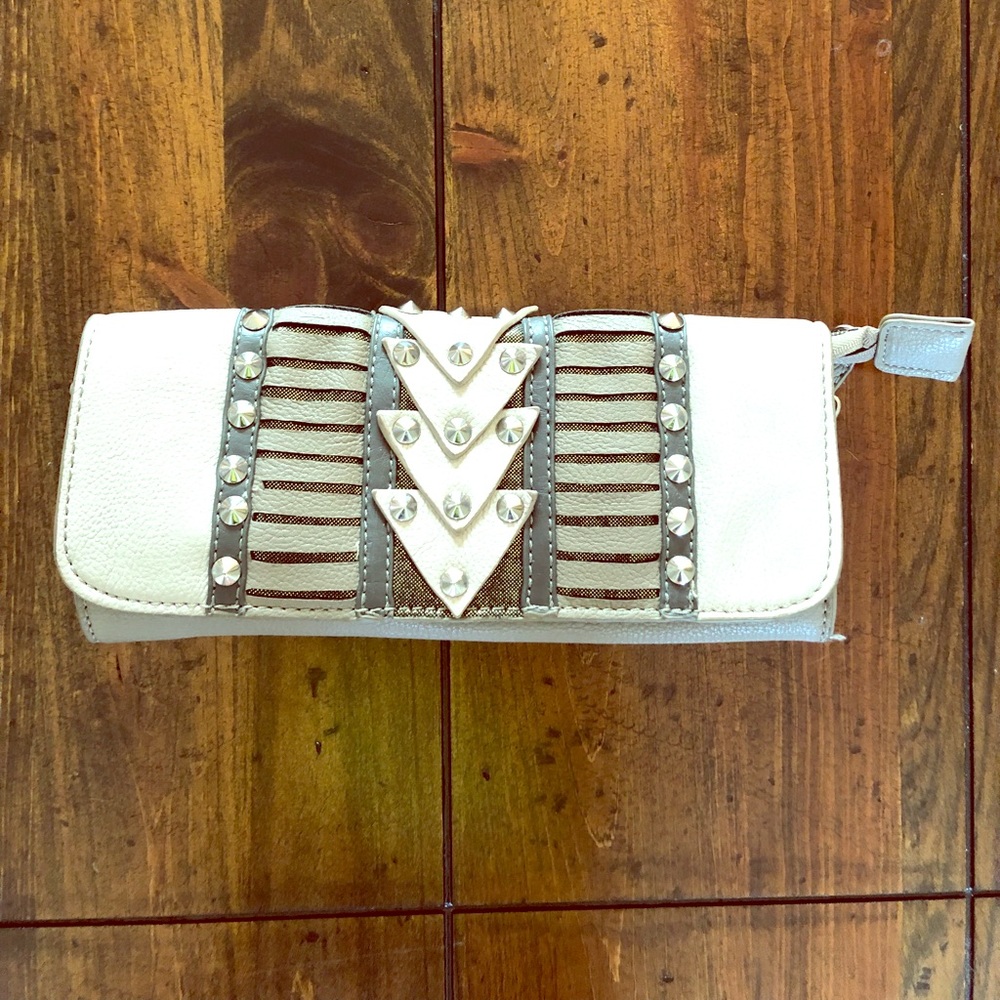Nicole Lee Grey Clutch